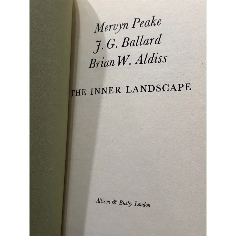 THE INNER LANDSCAPE‎ Mervyn Peake J.G. Ballard Brian Aldiss 1ST 1969 UK EDITION